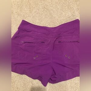 Athleta Purple Cargo Shorts with Stretchy Fabric